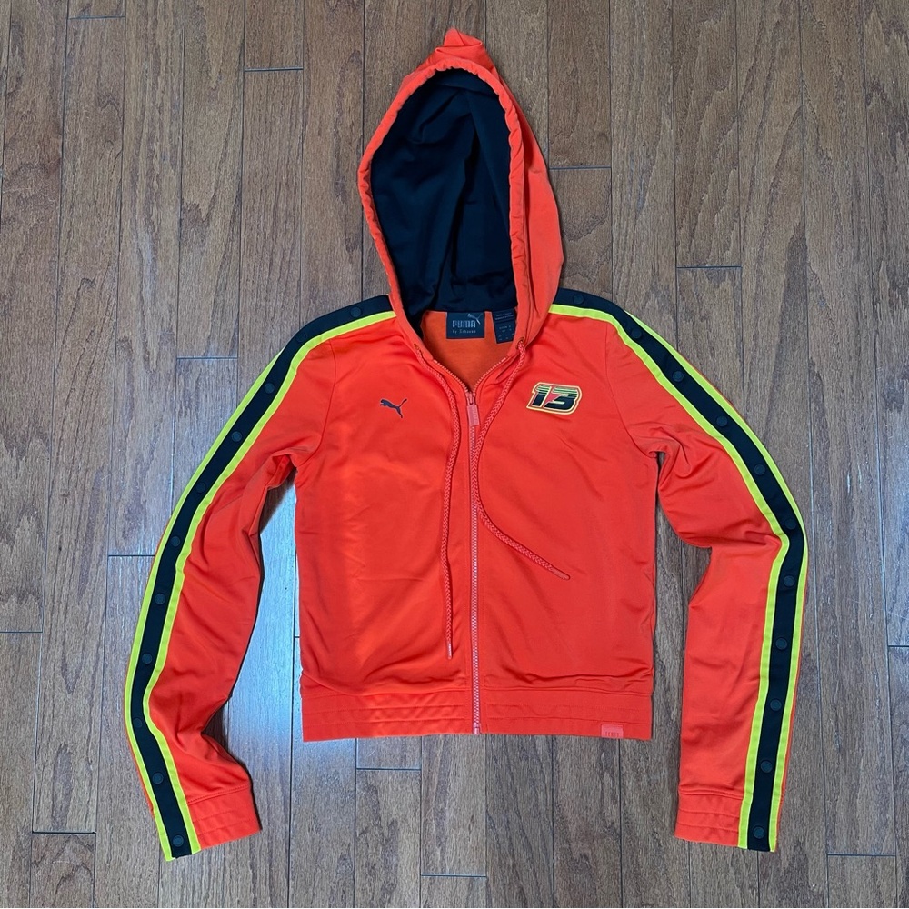 Fenty Puma by Rihanna Fitted Tearaway Track Jacket Size Small Cherry Tomato